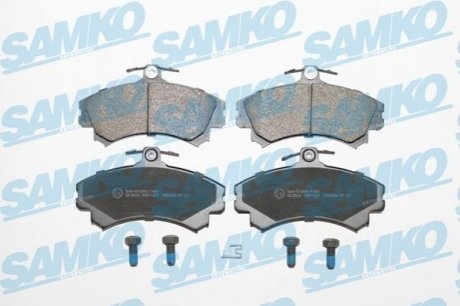 Гальмівні колодки, дискове гальмо (набір) SAMKO 5SP1221 (фото 1)