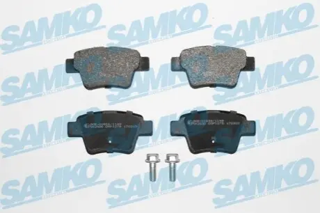 Колодки гальмівні (задні) Citroen C4 04-11/Peugeot 207 06-13/307 00-12 SAMKO 5SP1278