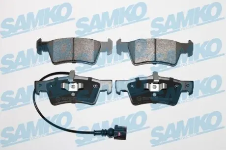 Колодки гальмівні (задні) VW T5/Multivan V 03-15 (+датчик) SAMKO 5SP1284