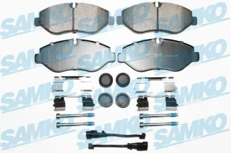 Гальмівні колодки, дискове гальмо (набір) SAMKO 5SP1297B