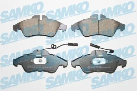 Гальмівні колодки, дискове гальмо (набір) SAMKO 5SP1304