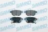 Колодки гальмівні (задні) Toyota Corolla/Auris 06-14/IQ/Urban Cruiser 09-15/Prius 12-/Yaris 05 SAMKO (5SP1312) зображення 1