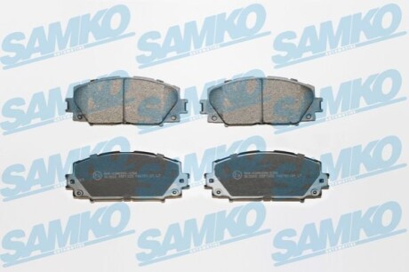 Тормозные колодки перед. Toyota Yaris 1.0 VVT-i,1.3 VVT-i,D-4D SAMKO 5SP1333