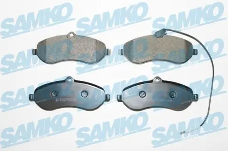 Гальмівні колодки, дискове гальмо (набір) SAMKO 5SP1348