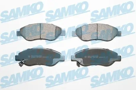 Гальмівні колодки, дискове гальмо (набір) SAMKO 5SP1490