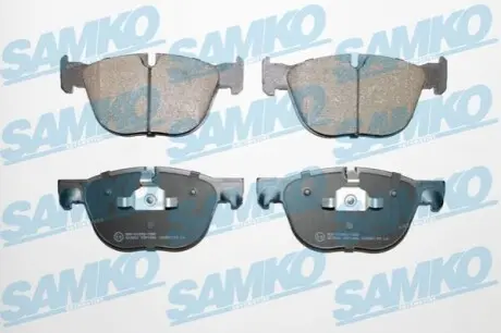 Колодки гальмівні (передні) BMW X4 (F26) 14-18/X5 (E70/F15/F85) 06-18/X6 (E71/E72/F16/F86) 08-19 SAMKO 5SP1496