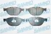 Колодки гальмівні (передні) BMW 5 (F07/F10/F11) 09-17/6 (F06/F13) 11-18/7 (F01/F02/F03/F04) 08-15 N20/N47/N52/N53/N55/N57/N63 SAMKO (5SP1582) зображення 1