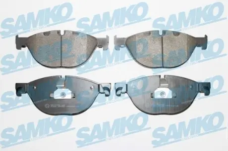 Колодки гальмівні (передні) BMW 5 (F07/F10/F11) 09-17/6 (F06/F13) 11-18/7 (F01/F02/F03/F04) 08-15 N20/N47/N52/N53/N55/N57/N63 SAMKO 5SP1582
