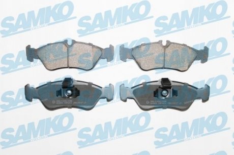 Гальмівні колодки, дискове гальмо (набір) SAMKO 5SP1611 (фото 1)