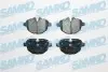 Колодки гальмівні (задні) BMW 5 (F07/F10-11) 09-17/(G30-31/F90)/6 (G32)/7 (G11-12) 16 SAMKO (5SP1618) зображення 1
