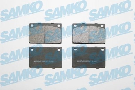 Гальмівні колодки, дискове гальмо (набір) SAMKO 5SP161 (фото 1)