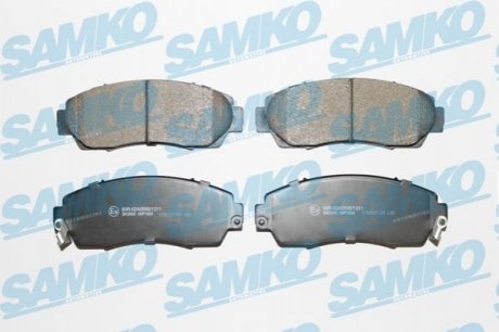 Комплект дисковых тормозных колодок. CR-V 07 SAMKO 5SP1634 (фото 1)