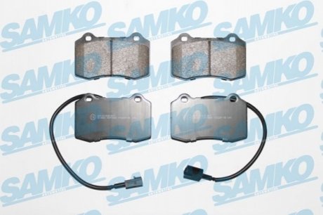 Гальмівні колодки, дискове гальмо (набір) SAMKO 5SP1665 (фото 1)