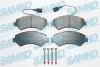 Колодки гальмівні (передні) Citroen Jumper/Fiat Ducato/Peugeot Boxer 2.0-3.0HDi 06- R16(з датчиком) SAMKO (5SP1721) зображення 1