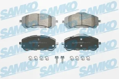 Колодки гальмівні (передні) Citroen Berlingo 18-/Peugeot 308 13-/Partner 18 SAMKO 5SP1845