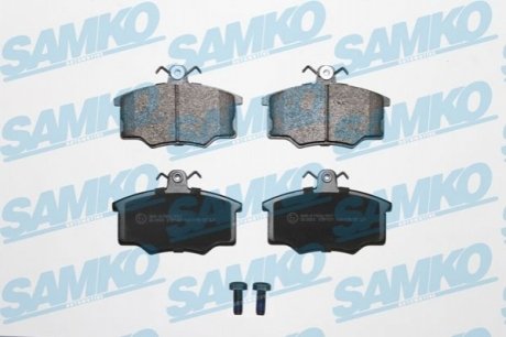 Гальмівні колодки, дискове гальмо (набір) SAMKO 5SP187 (фото 1)
