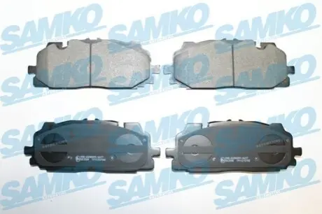 Колодки гальмівні (передні) Audi A4/A5/Q5/Q7 15-/ A5 Sportback 07-17/ A6/A7/A8/Q3/Q8/VW Touareg 17 SAMKO 5SP2102
