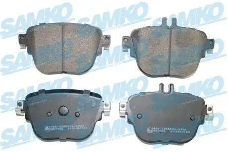 Колодки гальмівні (задні) MB E-class (W213/S213) 16 SAMKO 5SP2168