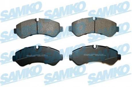 Колодки гальмівні (задні) MB Sprinter (907) 511-519 CDI 18- (Brembo) (169.2x66.6x20.5) Q+ SAMKO 5SP2176