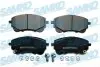 Колодки гальмівні (передні) Toyota Corolla 1.6VVTi/1.8VVTi Hybrid 19- (з аксесуарами) SAMKO (5SP2203) зображення 1