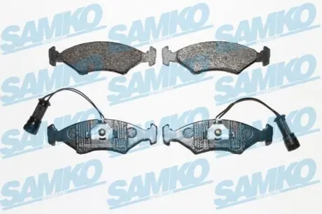 Гальмівні колодки, дискове гальмо (набір) SAMKO 5SP242