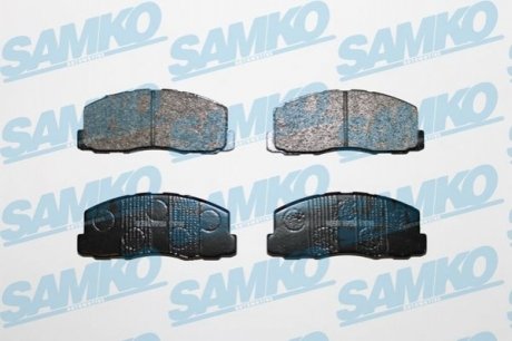 Гальмівні колодки, дискове гальмо (набір) SAMKO 5SP260 (фото 1)