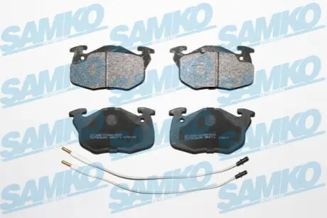 Колодки гальмівні (передні) Peugeot 106 91-04/205/305/309/405 82-98/Renault Clio 91-98 (з датчик.) SAMKO 5SP271