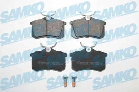 Колодки гальмівні (задні) VW Golf/Passat 83-02/ Peugeot 405 87-96 (87.1x52.8x15.2) SAMKO 5SP294