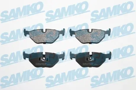 Колодки гальмівні (задні) BMW 3 (E30/E36) 86-99/5 (E34) 87-96/7 (E32) 85-94/Z1 88-91/Z3 (E36) 97-03 SAMKO 5SP297