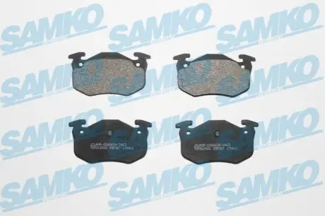 Гальмівні колодки, дискове гальмо (набір) SAMKO 5SP307