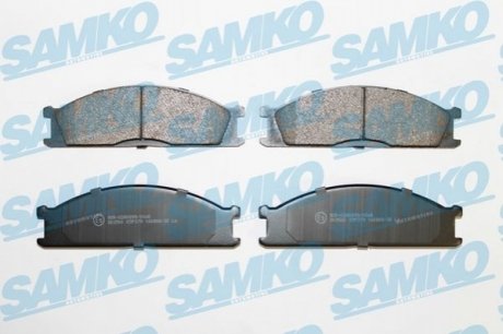 Гальмівні колодки, дискове гальмо (набір) SAMKO 5SP379 (фото 1)