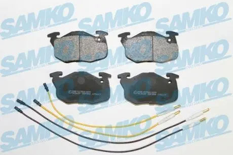 Гальмівні колодки, дискове гальмо (набір) SAMKO 5SP384
