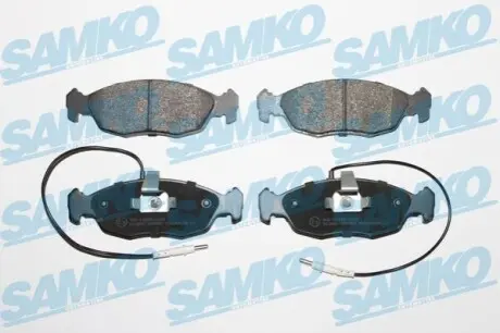 Колодки гальмівні (передні) Peugeot 306 93-01 (+датчики) SAMKO 5SP450