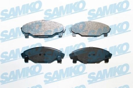 Гальмівні колодки, дискове гальмо (набір) SAMKO 5SP457 (фото 1)