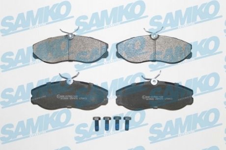 Гальмівні колодки, дискове гальмо (набір) SAMKO 5SP470 (фото 1)