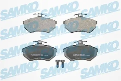 Колодки гальмівні (передні) Audi A4 95-01/VW Golf III/IV -02/Caddy II -04 замінено на 0 986 460 944 SAMKO 5SP600