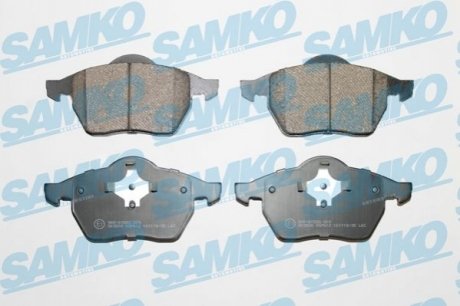 Гальмівні колодки, дискове гальмо (набір) SAMKO 5SP612 (фото 1)