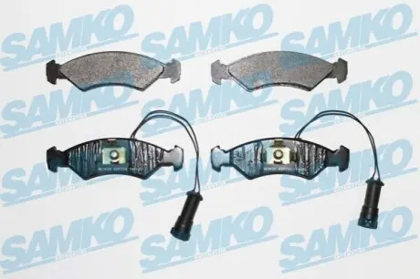 Гальмівні колодки, дискове гальмо (набір) SAMKO 5SP734