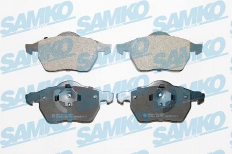 Гальмівні колодки, дискове гальмо (набір) SAMKO 5SP772 (фото 1)