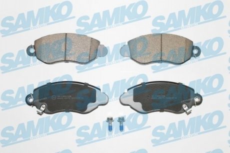 Гальмівні колодки, дискове гальмо (набір) SAMKO 5SP775 (фото 1)