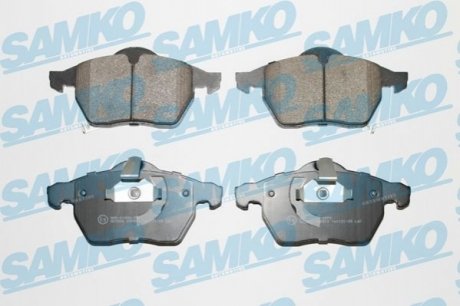 Гальмівні колодки, дискове гальмо (набір) SAMKO 5SP812 (фото 1)