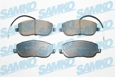 Комплект дисковых тормозных колодок. C8 ULYSSE P807 SAMKO 5SP831