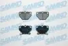 Колодки гальмівні (задні) Toyota Corolla 01-08/Camry 82-86/Yaris/Celica 99-05 (Akebono) SAMKO (5SP836) зображення 1