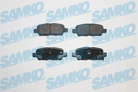 Комплект колодок гальмівних (дискових) (задніх) Nissan Juke/Leaf/Cube 10-/Murano/Teana 08-14/X-Trail/Tiida/Pulsar 13 SAMKO 5SP857