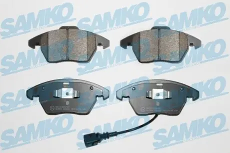 Колодки гальмівні (передні) VW Caddy 03-15 (з датчиком) замінено на 0986424797 SAMKO 5SP866