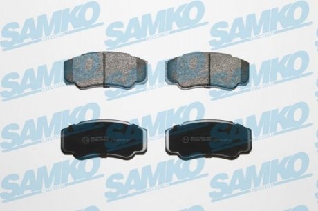 Гальмівні колодки, дискове гальмо (набір) SAMKO 5SP885