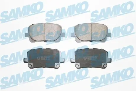 Колодки гальмівні (передні) Toyota Avensis/Corolla 01-10 (Akebono) SAMKO 5SP904
