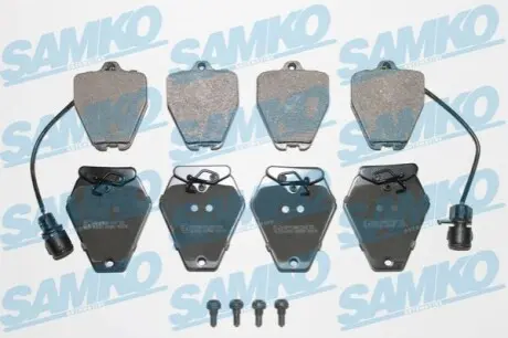 Гальмівні колодки, дискове гальмо (набір) SAMKO 5SP981