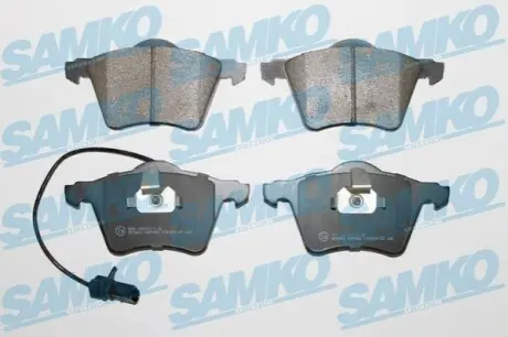Комплект дисковых тормозных колодок. ALHAMBRA SHARAN SAMKO 5SP982