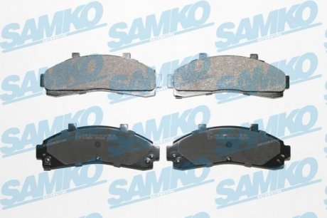 Гальмівні колодки, дискове гальмо (набір) SAMKO 5SP989 (фото 1)